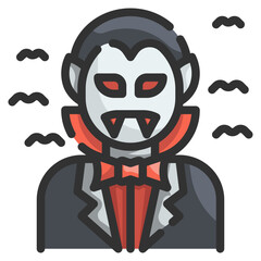 dracula line icon