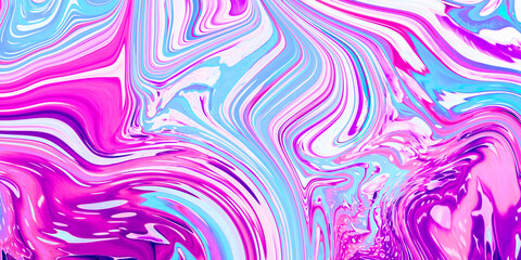 Paint stains on water. Watercolor wallpaper design or backdrop for device screen. Modern art, bright juicy colors background. Floating painting technique.