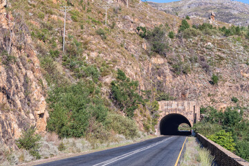 Road tunnel on the Du Toitskloof Pass