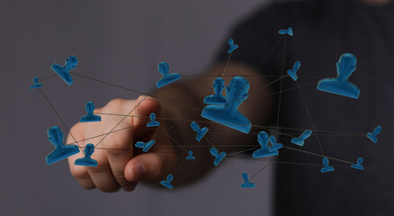 Telecommunication concept with abstract network structure