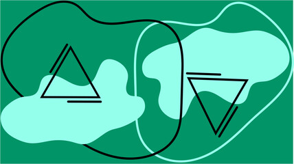 abstraction with unusual colored geometry