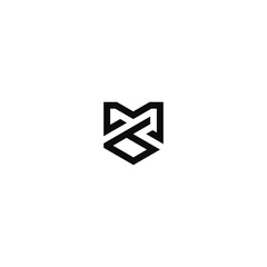 bm letter vector logo abstract template