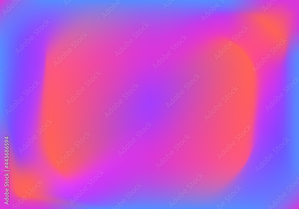 Poster abstract background with vibrant gradient from blue to orange with violet and pink. vivid and fluid 