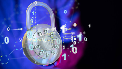 cybersecurity and information or network protection 3d