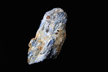 rough gemstones on white background