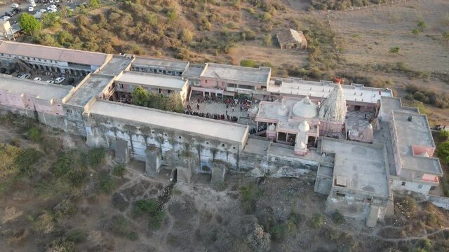 aerial shot of  Bhimnath mahadev temple