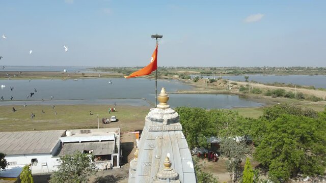 aerial shot of  Bhimnath mahadev temple