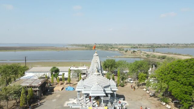 aerial shot of  Bhimnath mahadev temple