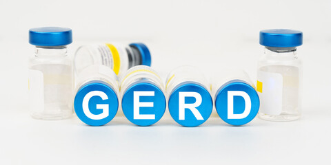 On the blue roofs of the injections it says - GERD