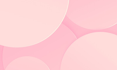 Circles pink tone texture background. Simple modern design use for valentine and mother day concept.