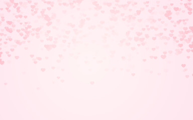 valentine day pink hearts on pink rose background.