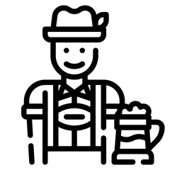 tyrolean man icon