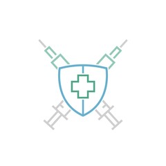 Time to vaccinate symbol. Pandemic, epidemic concept.