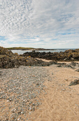 The coastal path from Crigyll Bay to Aberffraw Bay on the island of Angelsey, North Wales, UK August 2005