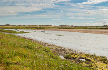 The coastal path from Crigyll Bay to Aberffraw Bay on the island of Angelsey, North Wales, UK August 2005