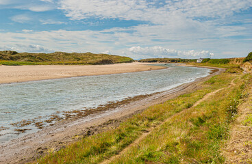 The coastal path from Crigyll Bay to Aberffraw Bay on the island of Angelsey, North Wales, UK August 2005