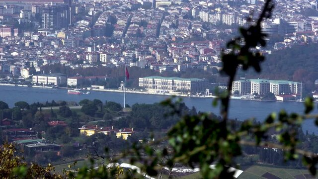 Istanbul bosphorus view from topkapi palace