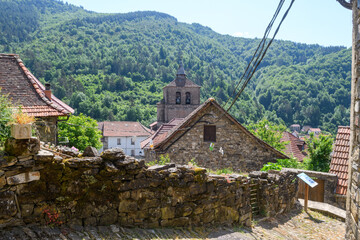 traditional town of otsagabia in navarre pyrenees, Spain