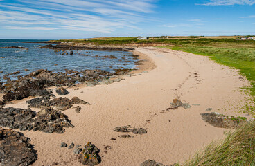 The coastal path from Crigyll Bay to Aberffraw Bay on the island of Angelsey, North Wales, UK August 2005
