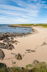 The coastal path from Crigyll Bay to Aberffraw Bay on the island of Angelsey, North Wales, UK August 2005