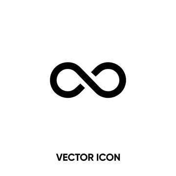 Infinity vector icon . Modern, simple flat vector illustration for website or mobile app.Infinity symbol, logo illustration. Pixel perfect vector graphics	