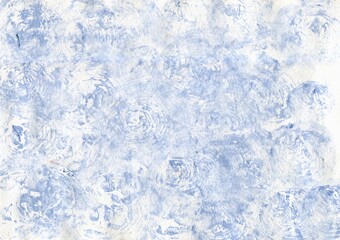 White and blue delicate abstract grunge decorative hand-drawn background with stucco, banner with a space for text