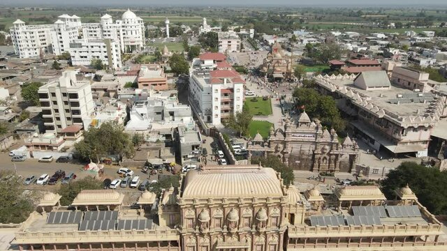 aerial shot of Sarangpur Hanumanji mandir