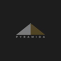 Pyramid logo design illustration vector template