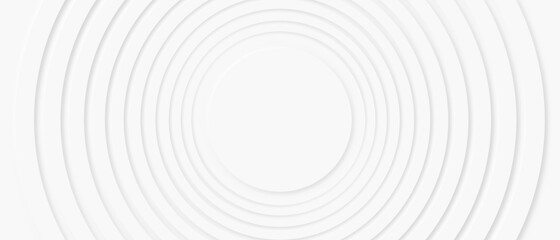 Abstract Neumorphism design circle zoom wave with copy space for replace logo or text in the center, modern white geometry shape presentation illustration background