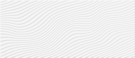 Abstract Neumorphism design stripes wave motion, modern white geometry waving line shape animation presentation illustration background