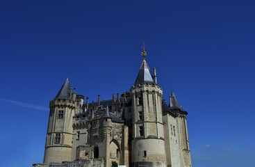 Fototapeta na wymiar Château de Saumur par temps ensoleillé
