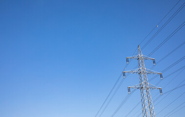 power line tower - 443703781