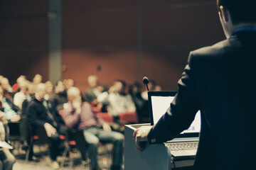 Speaker at Business Conference and Presentation.