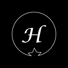 H letter logo icon vector template on black background creative letter H icon. H vector.
