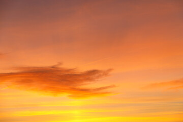 sunset in the sky