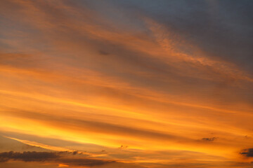 sunset in the clouds