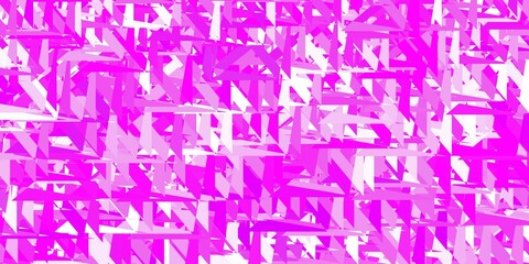 Light pink vector template with triangle shapes.