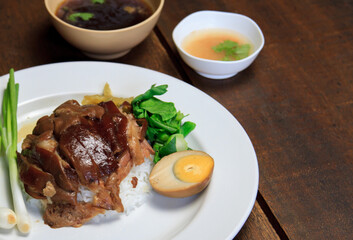 Thai Pork Leg Stew Recipe Kao Ka Moo Thai food