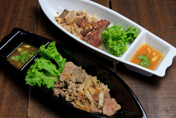 Thai braised beef and Thai Braised Pork