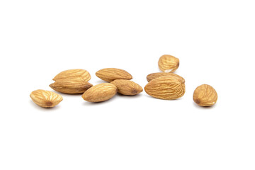 Almond nuts isolated on white