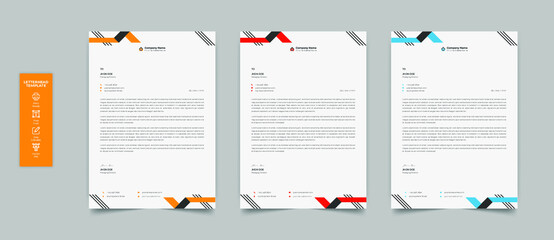 Modern company letterhead