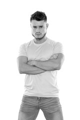 Fototapeta premium Sports fan celebrating excited.