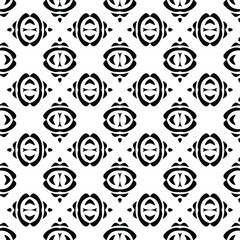 floral seamless pattern background.Geometric ornament for wallpapers and backgrounds. Black and white pattern. 