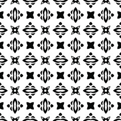 floral seamless pattern background.Geometric ornament for wallpapers and backgrounds. Black and white pattern. 