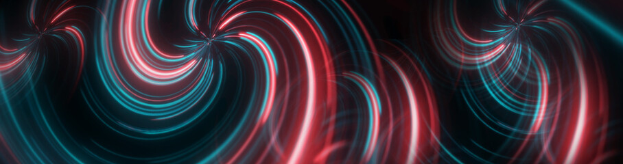 Abstract neon lines. Glowing mesh with static. cyberpunk signboard. Block chain data network. 3d rendering