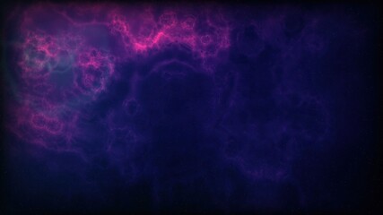 Space Flight Into A Star Field In Galaxy Clouds And Lightning Nebula