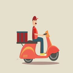 Delivery service vector illustration