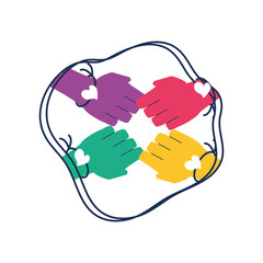 hands with friendship bracelets