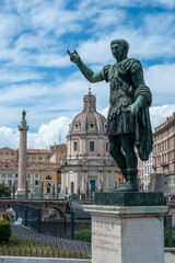 Statue of Julius Caesar at the Imperial Forums in Rome