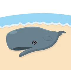 Outdoor kussens 打ち上げられて死んだクジラ © Gokuma